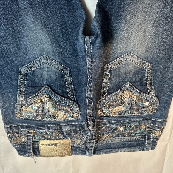 Grace Blue Boot Cut Jeans - Picture 4 of 6